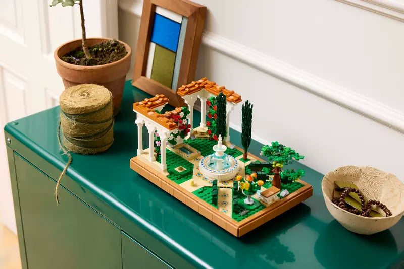 LEGO Fountain Garden