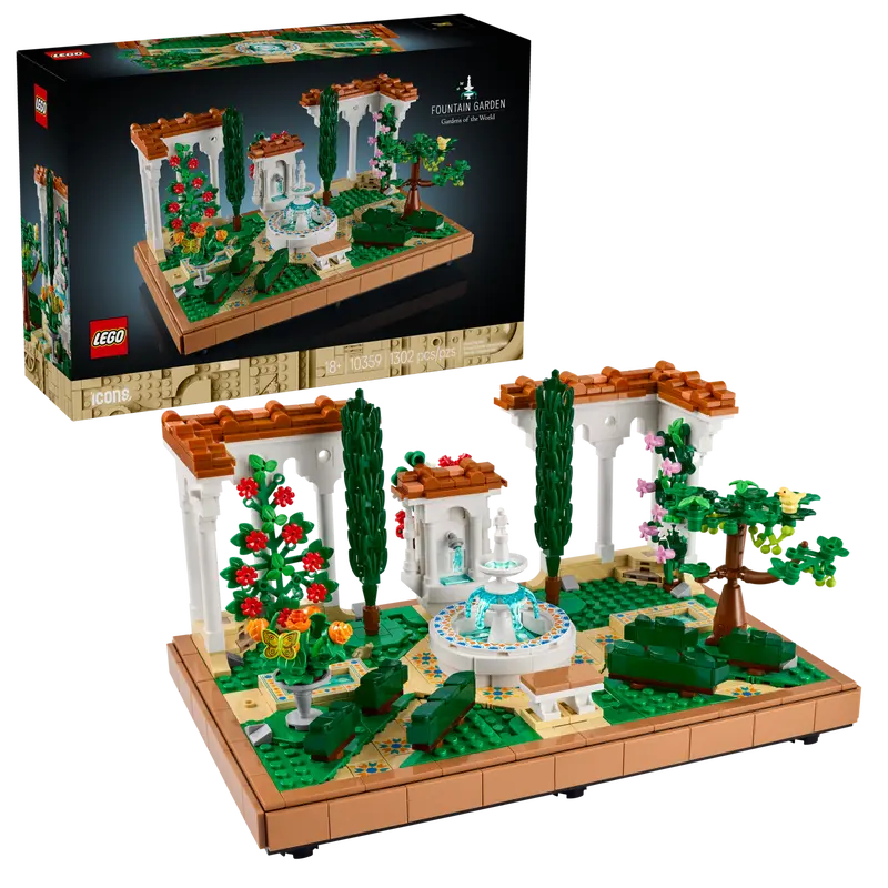 LEGO Fountain Garden