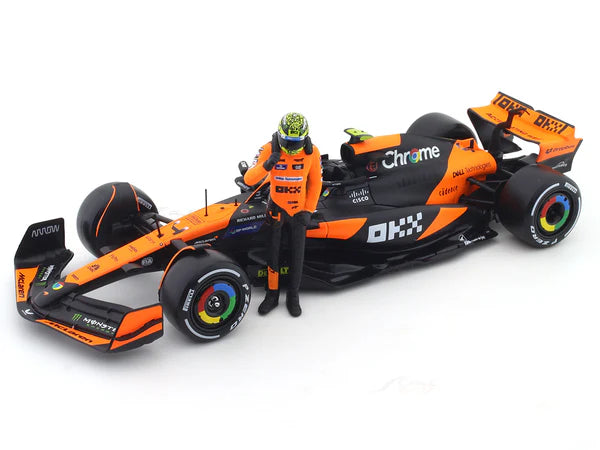 Bburago F1 Mclaren Mcl38 2024 With Driver Figure Oscar Piastri 1/24