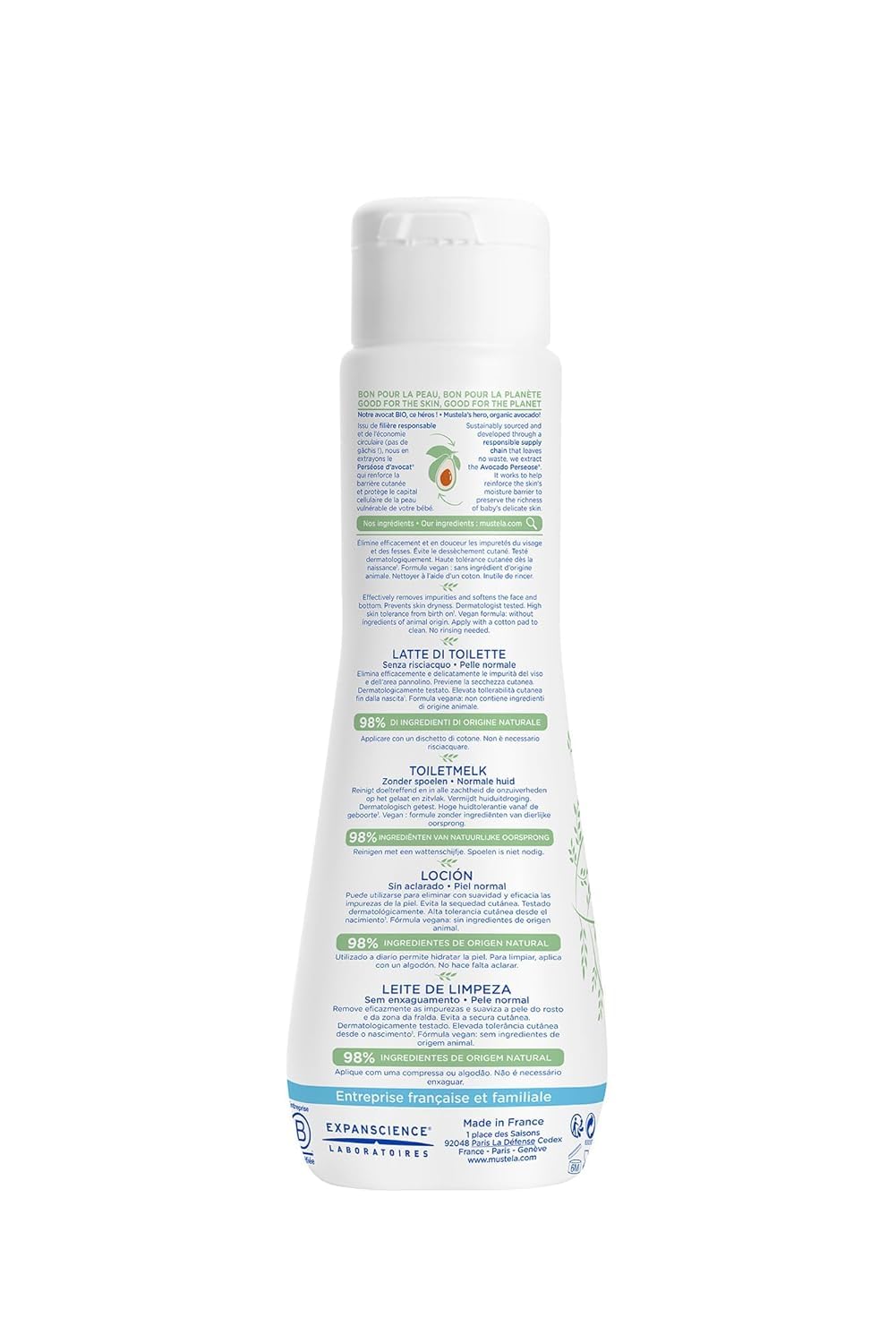 Mustela No Rinse Cleansing Milk