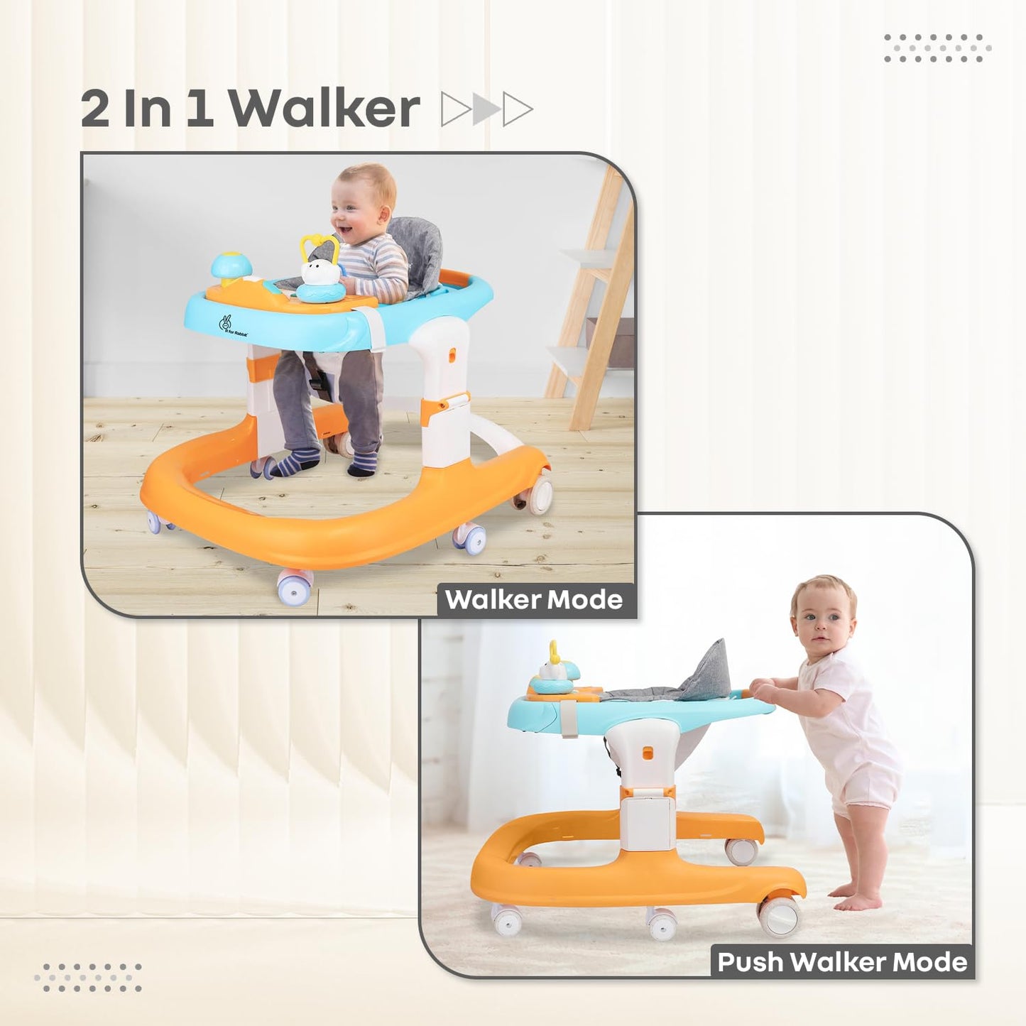 R for Rabbit Little Feet Sportz Baby Walker