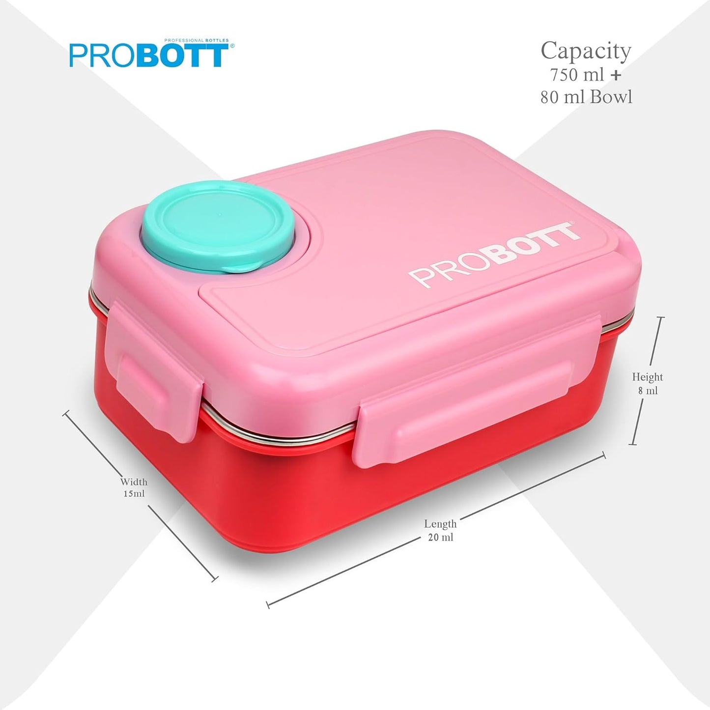 Probott Fun Time 750 Ml Stainless Steel Lunch Box