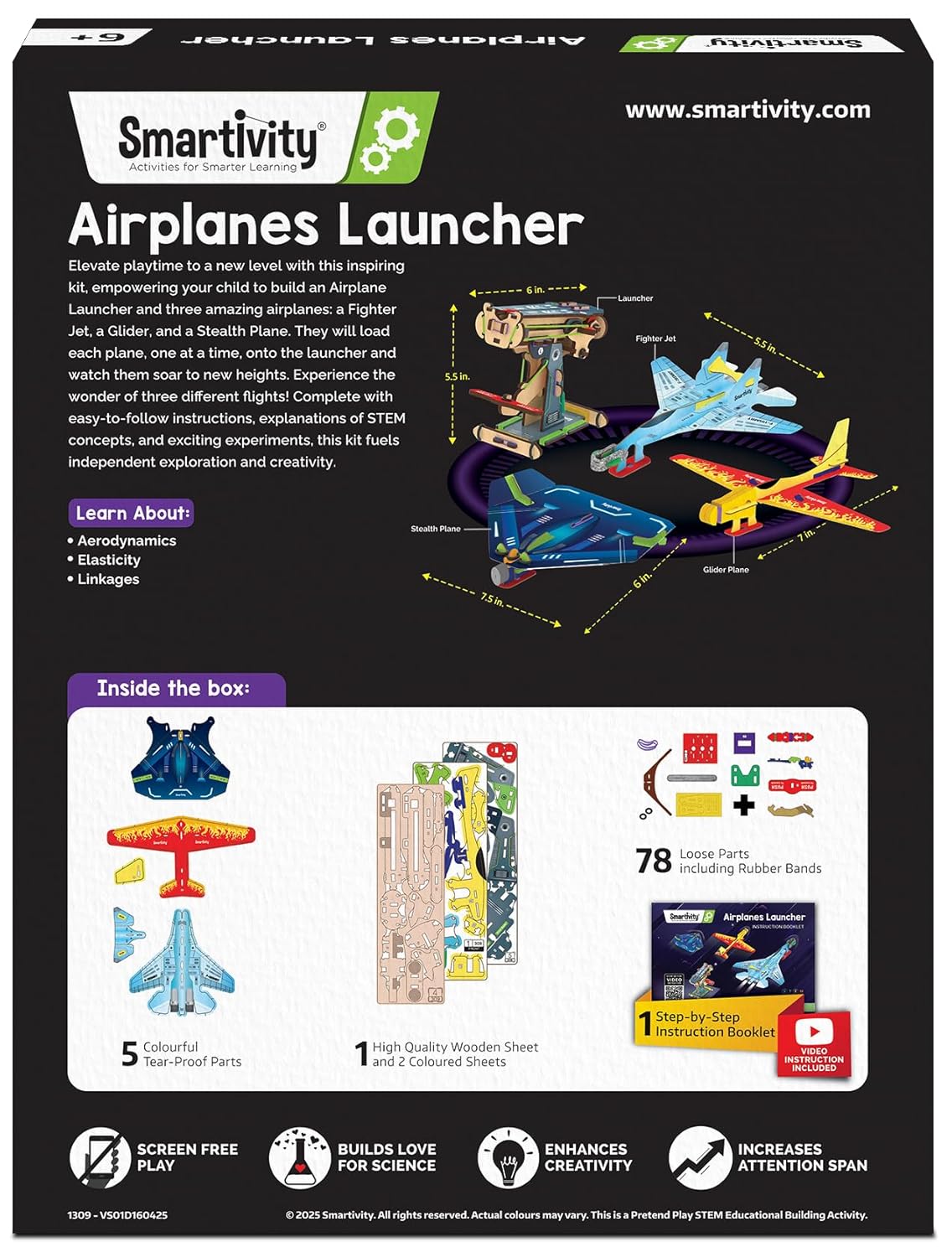 Smartivity 3in1 Airplanes Launcher Toy for Kids