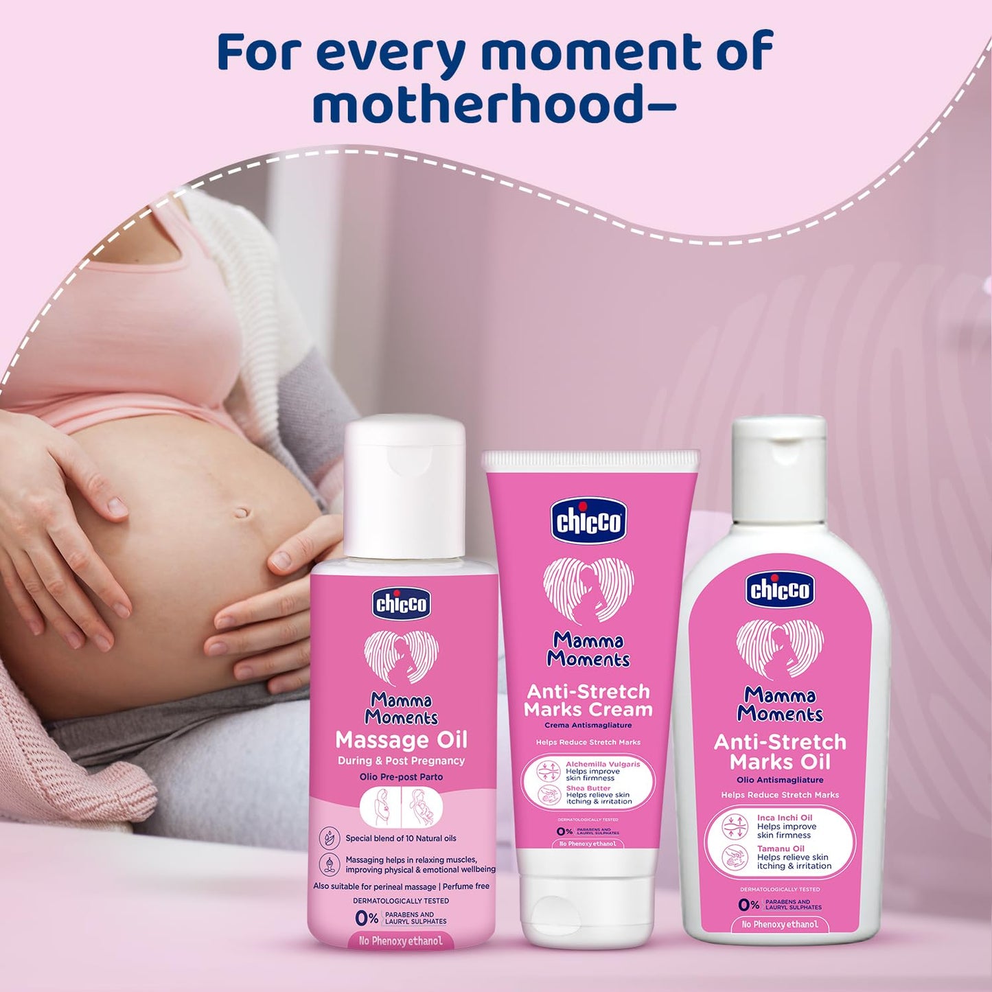 Chicco Mamma Moments Anti-Stretch Marks Oil 100ml