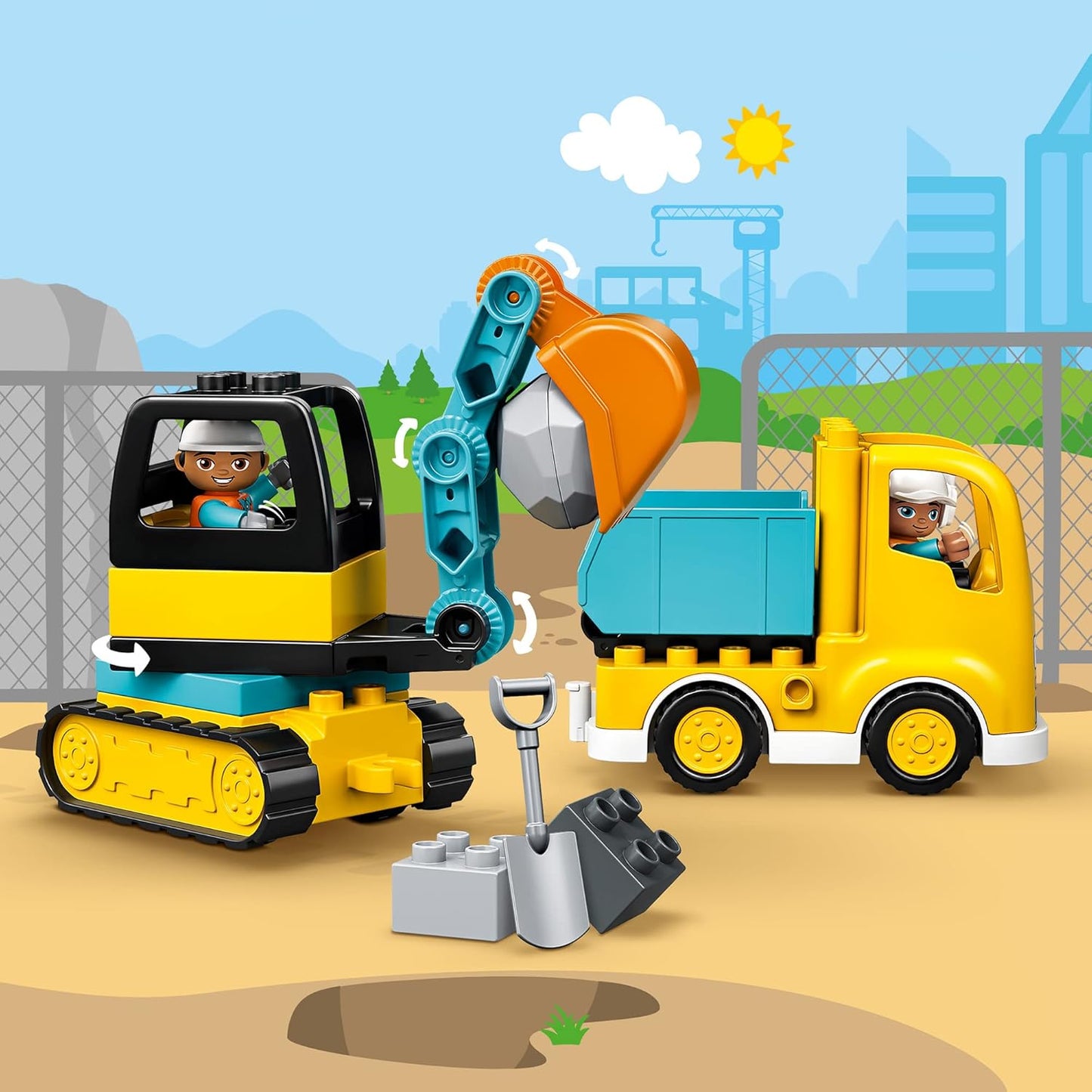 Lego Truck & Tracked Excavator