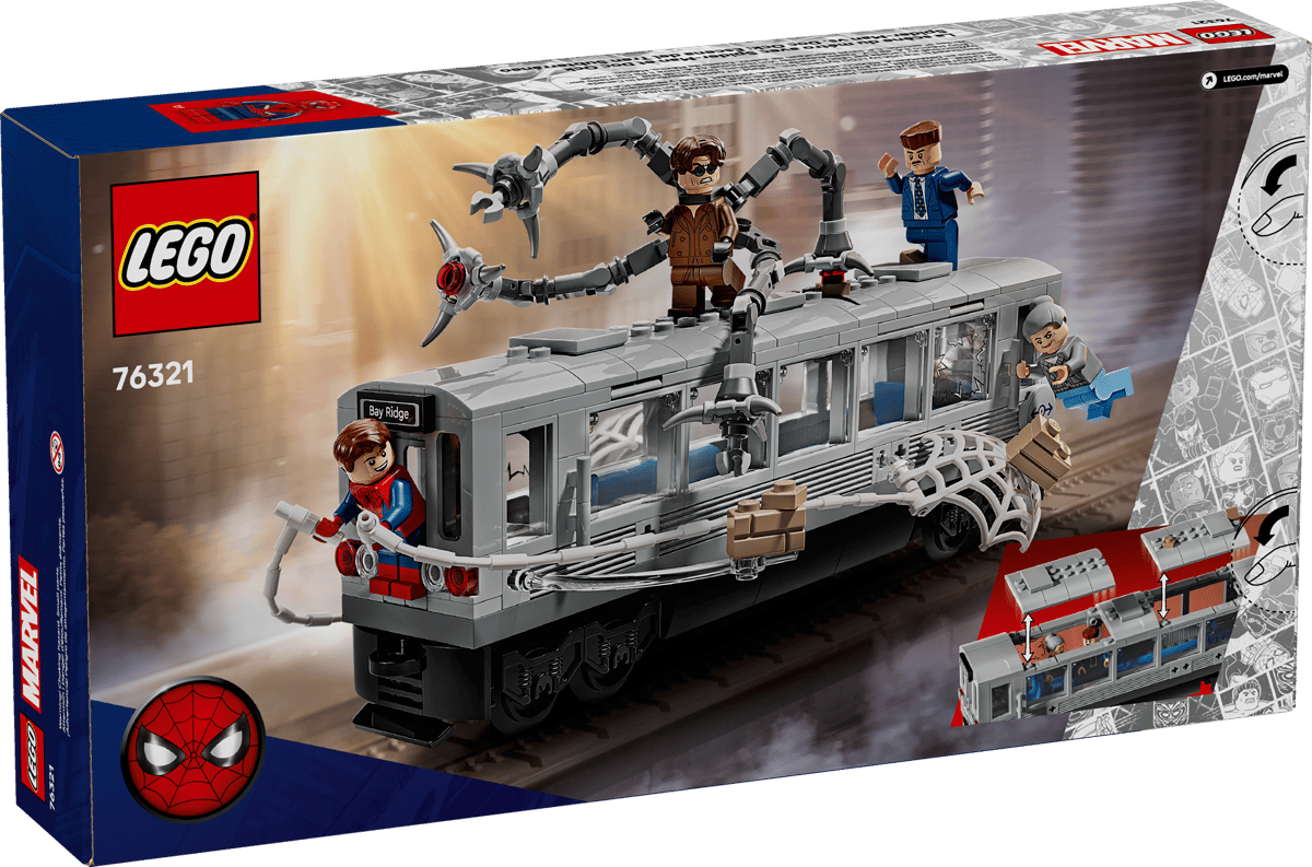 LEGO Marvel Spider-Man vs. Doc Ock Subway Train Scene