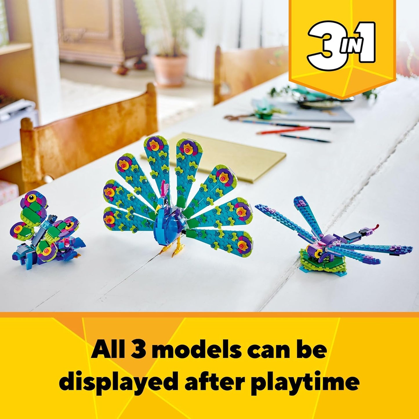 LEGO Exotic Peacock 3in1 Toy