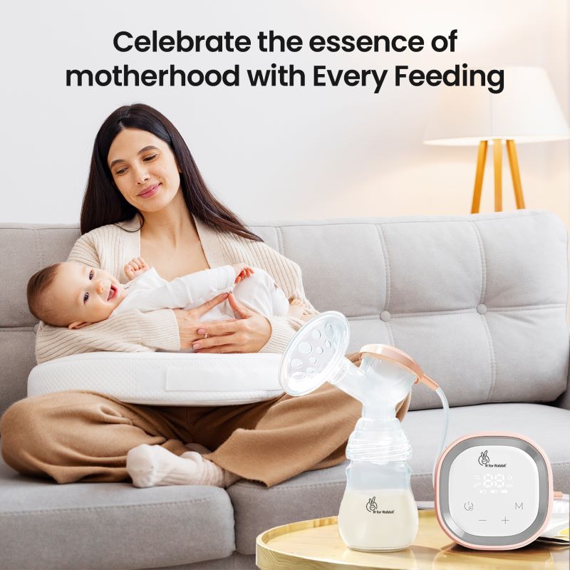 R for Rabbit First Feed Nova Electric Breast Pump 9 Level Of Massage & Suction Mode