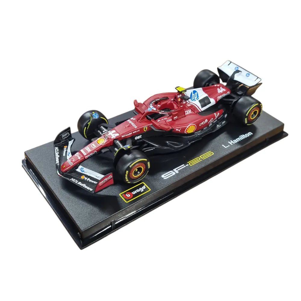 Bburago 1:43 Scale Scuderia Ferrari 2025 SF-25 Formula 1 Model #44 Lewis Hamilton