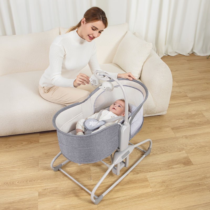 Mastela Bassinet 4 In 1 Swing & Bassinet- Lt. Grey
