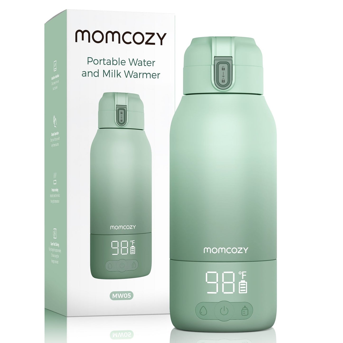 Momcozy Superfast Portable Breast Milk & Water Warmer for Travel