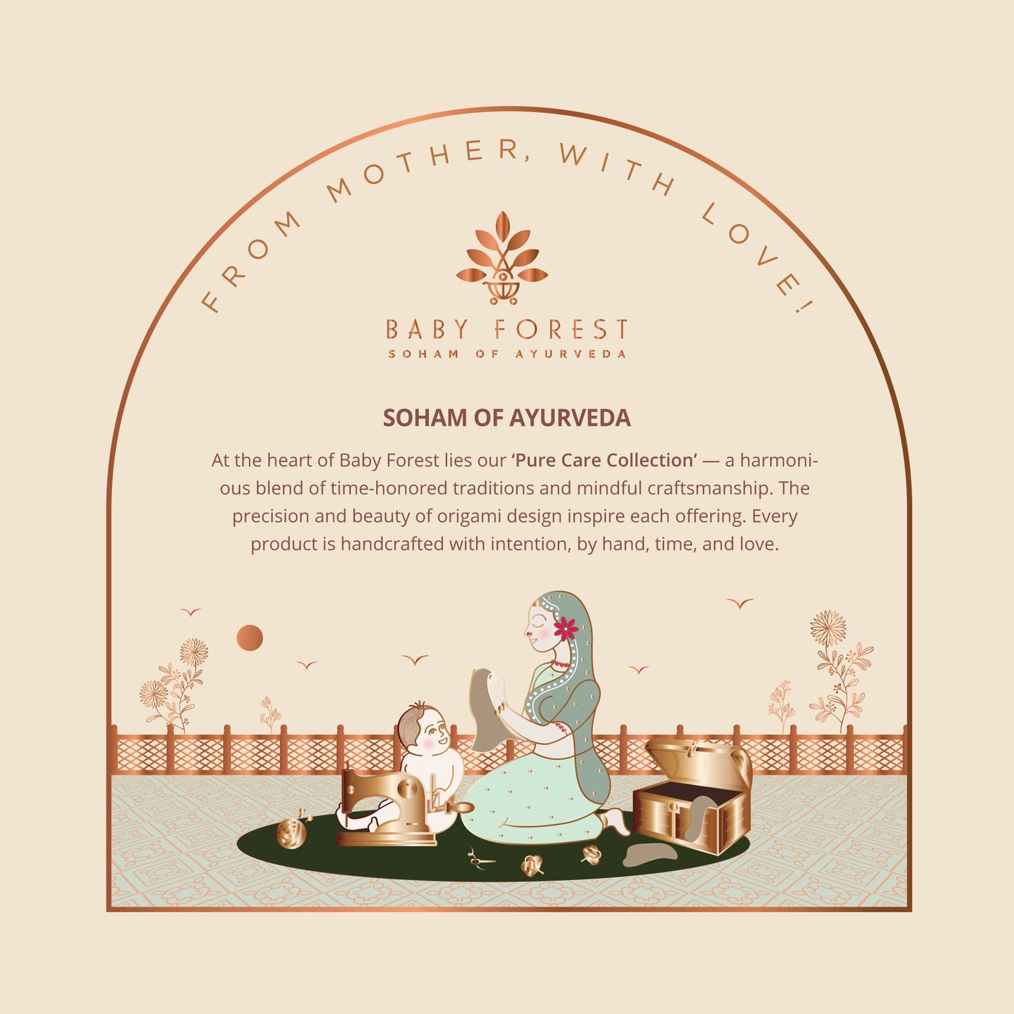 Baby Forest Dining Mat and Coaster Set for Kids