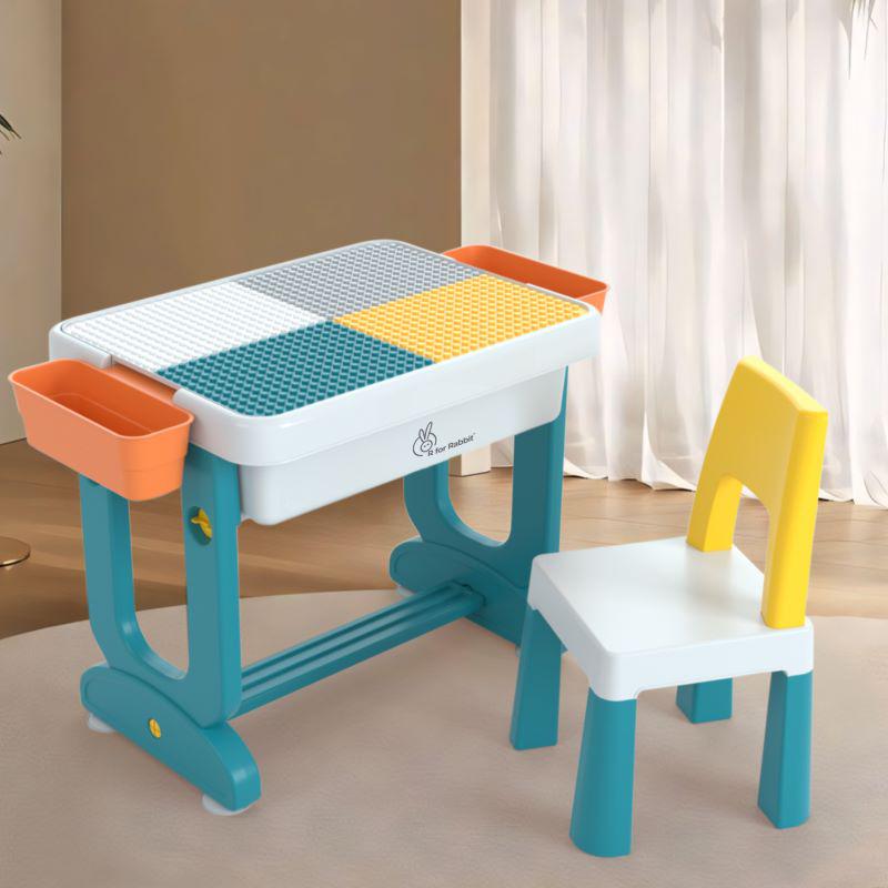 R for Rabbit Little Genius Learner Kids Study Table Set with Chair