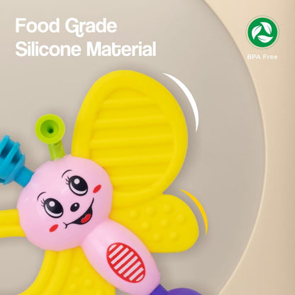 R for Rabbit Jingle Safari Rattles BIS Certified for Safety - Set of 5 - BPA Free