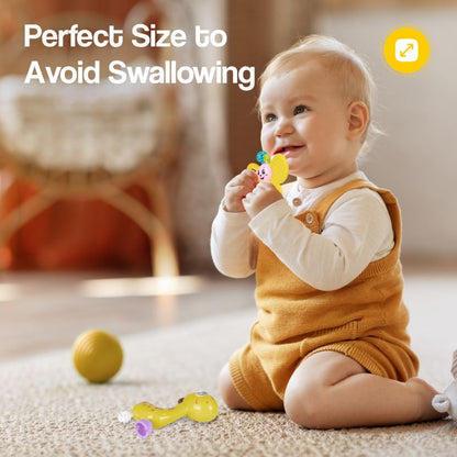 R for Rabbit Jingle Safari Rattles BIS Certified for Safety - Set of 5 - BPA Free