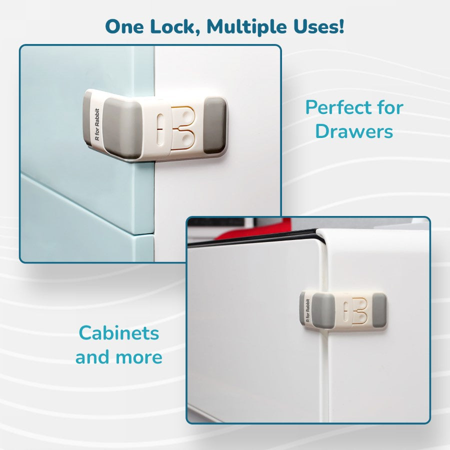 R for Rabbit Protector Plus Drawer Locker Baby Safety Lock for Drawers