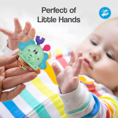 R for Rabbit Jingle Safari Rattles BIS Certified for Safety - Set of 5 - BPA Free