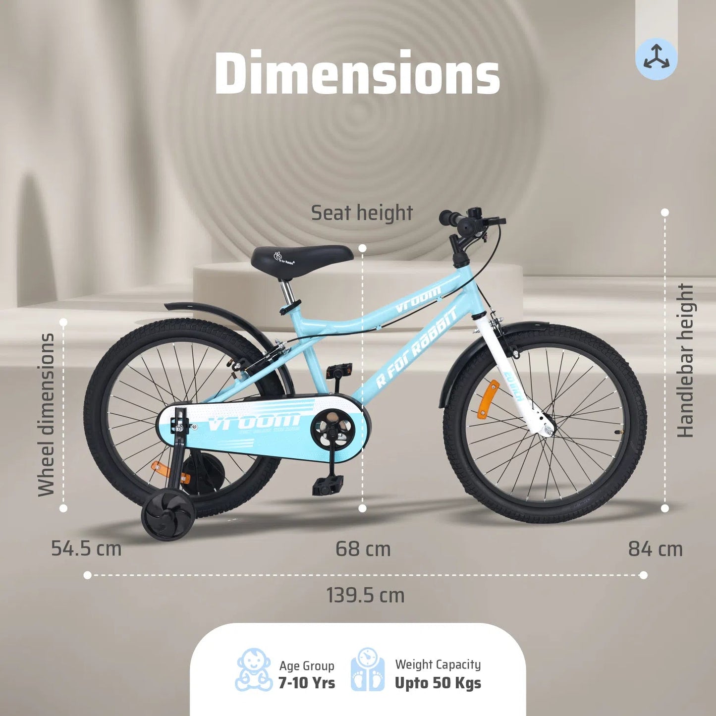 R for Rabbit Vroom Bicycle For Kids 20 Inch