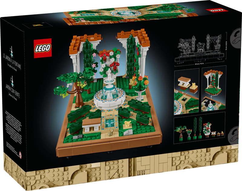 LEGO Fountain Garden