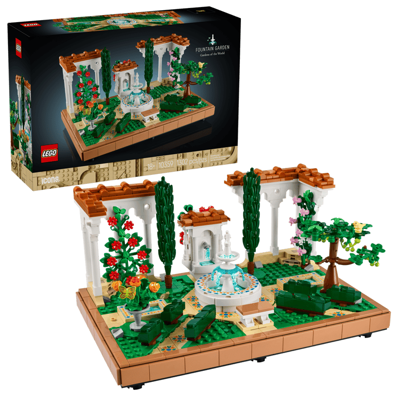 LEGO Fountain Garden