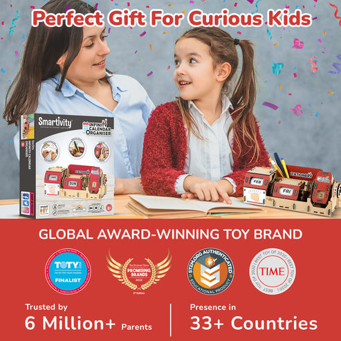 Smartivity DIY Infinity Calendar & Stationary Organizer