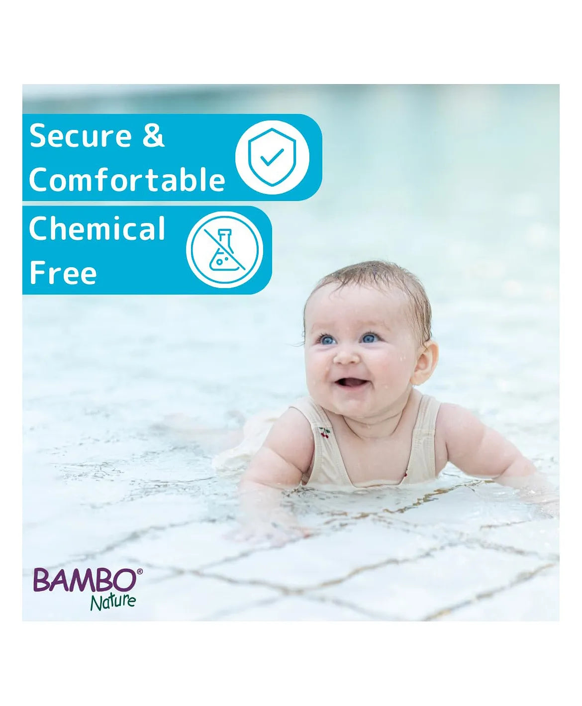 Bambo Nature Disposable Swim Diaper Pants  Small (7-12 kgs)