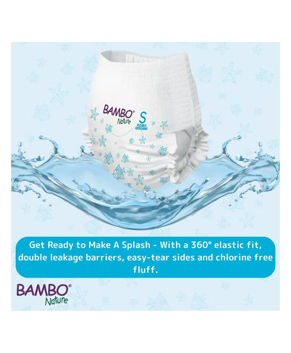 Bambo Nature Disposable Swim Diaper Pants  Small (7-12 kgs)