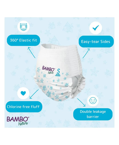 Bambo Nature Disposable Swim Diaper Pants  Small (7-12 kgs)
