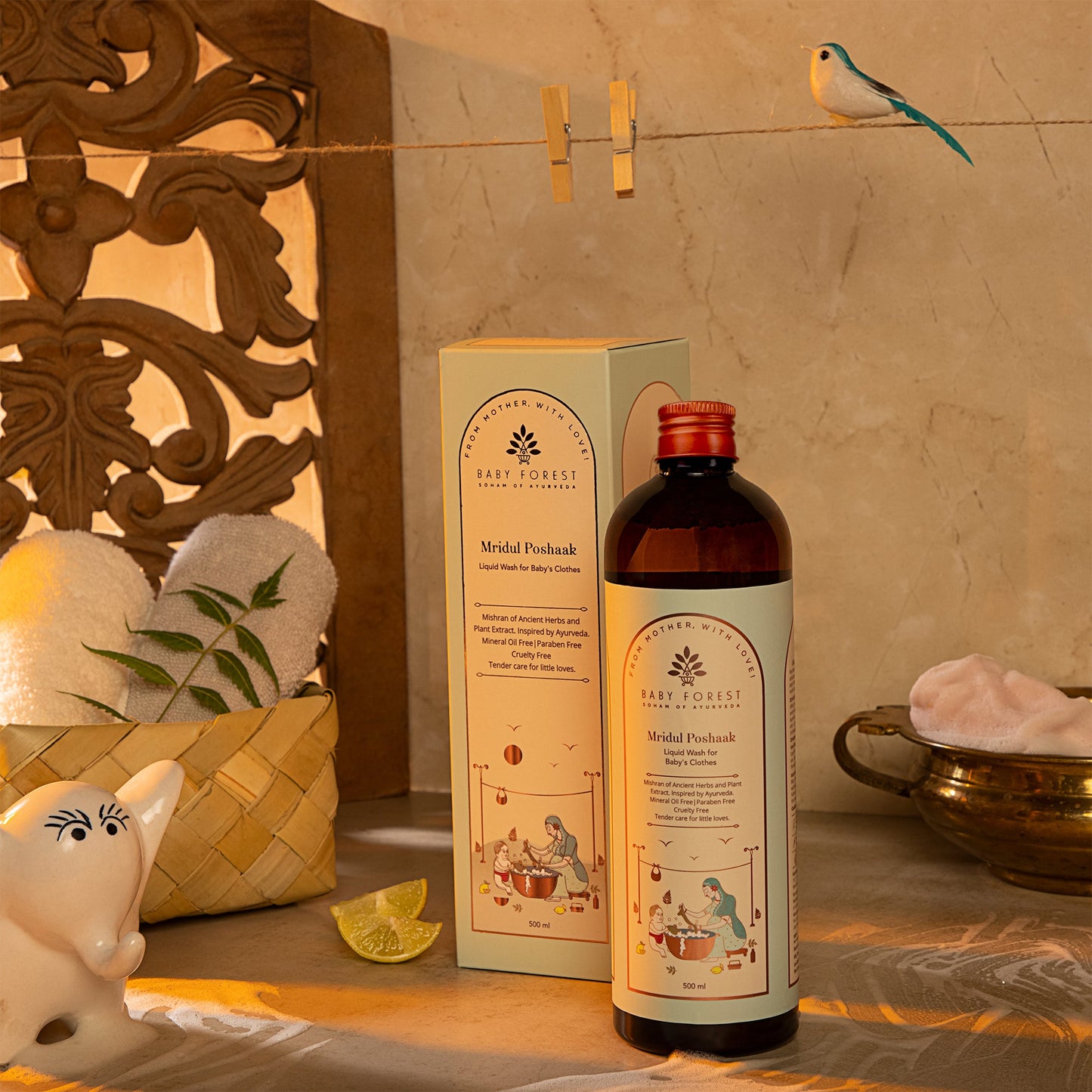 Baby Forest Mridul Poshaak - Liquid Detergent for Baby’s Clothes