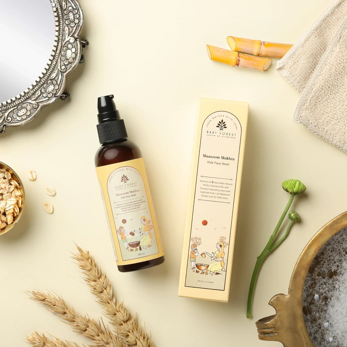 Baby Forest Maasoom Mukhra Ayurvedic Kids Face Wash