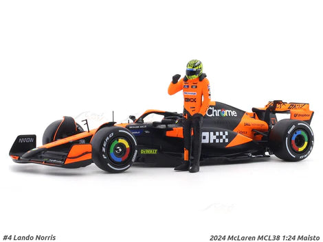 Bburago F1 Mclaren Mcl38 2024 With Driver Figure Oscar Piastri 1/24