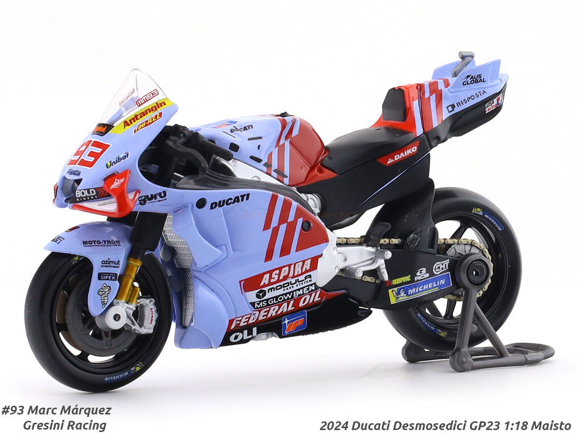Maisto Team Gresini Racing Moto GP Season 2024 #93 Marc Marquez 1:18