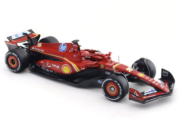 Bburago 1/18 Ferrari SF-24 Formula 1 #16 Charles Leclerc Maimi GP Diecast Car Model