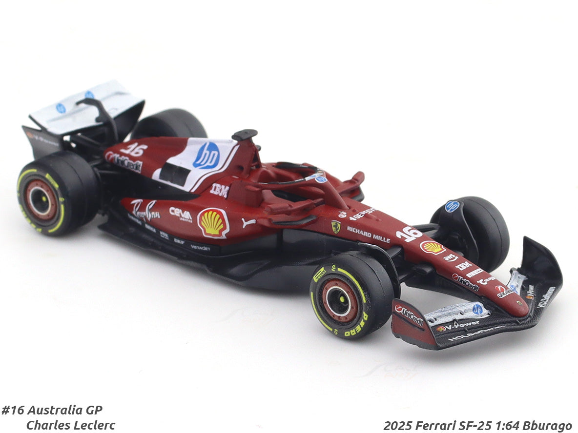 Bburago F1 Ferrari SF25 2025 Lewis Hamilton Australia GP 1/64