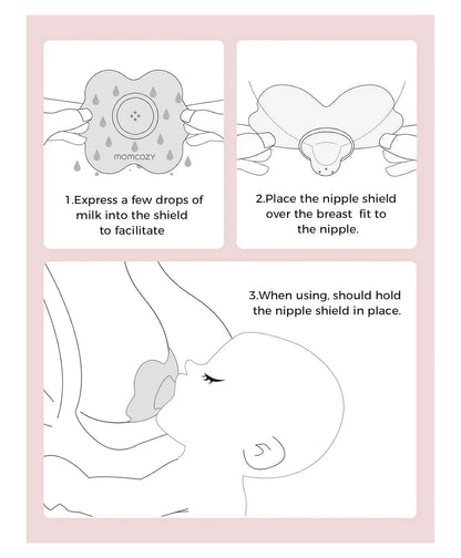 Momcozy Nipple Shields-24mm Breastfeeding Access Transparent