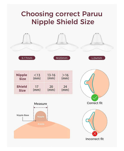 Momcozy Nipple Shields-24mm Breastfeeding Access Transparent