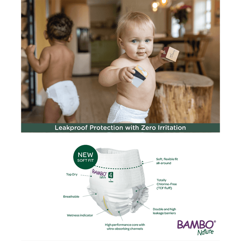 Bambo Nature Training Pants - Size 4 Large (Pack Of 40)