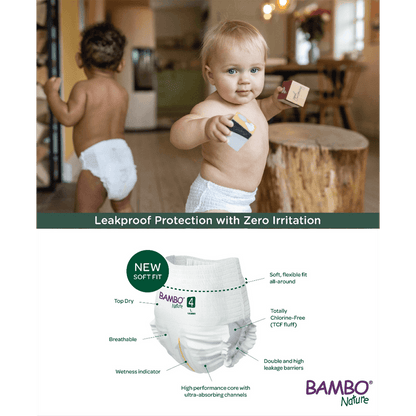 Bambo Nature Training Pants - Size 4 Large (Pack Of 40)