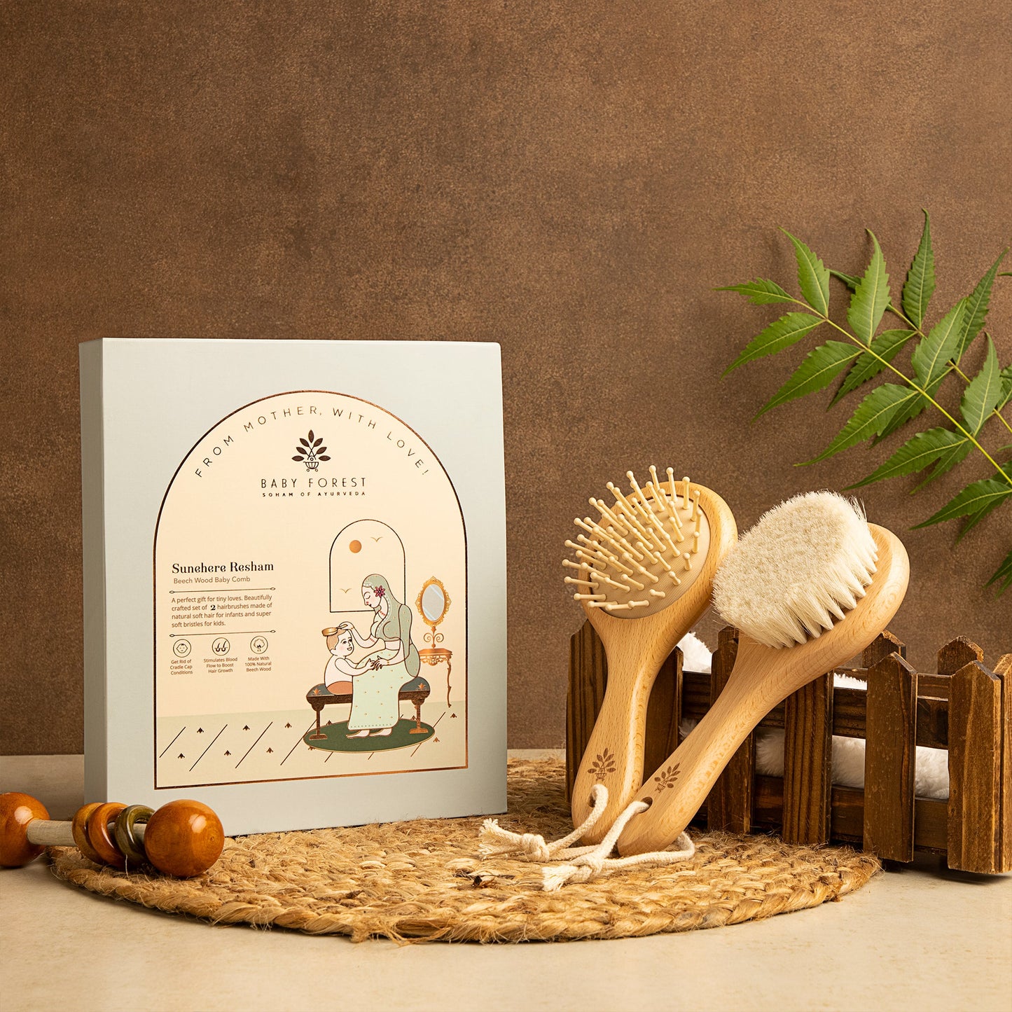 Baby Forest Sunehere Resham - Beech Wood Baby Comb