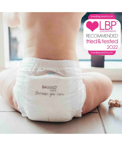 Bambo Nature Premium Baby Tape Diapers for Baby Large,24 Count