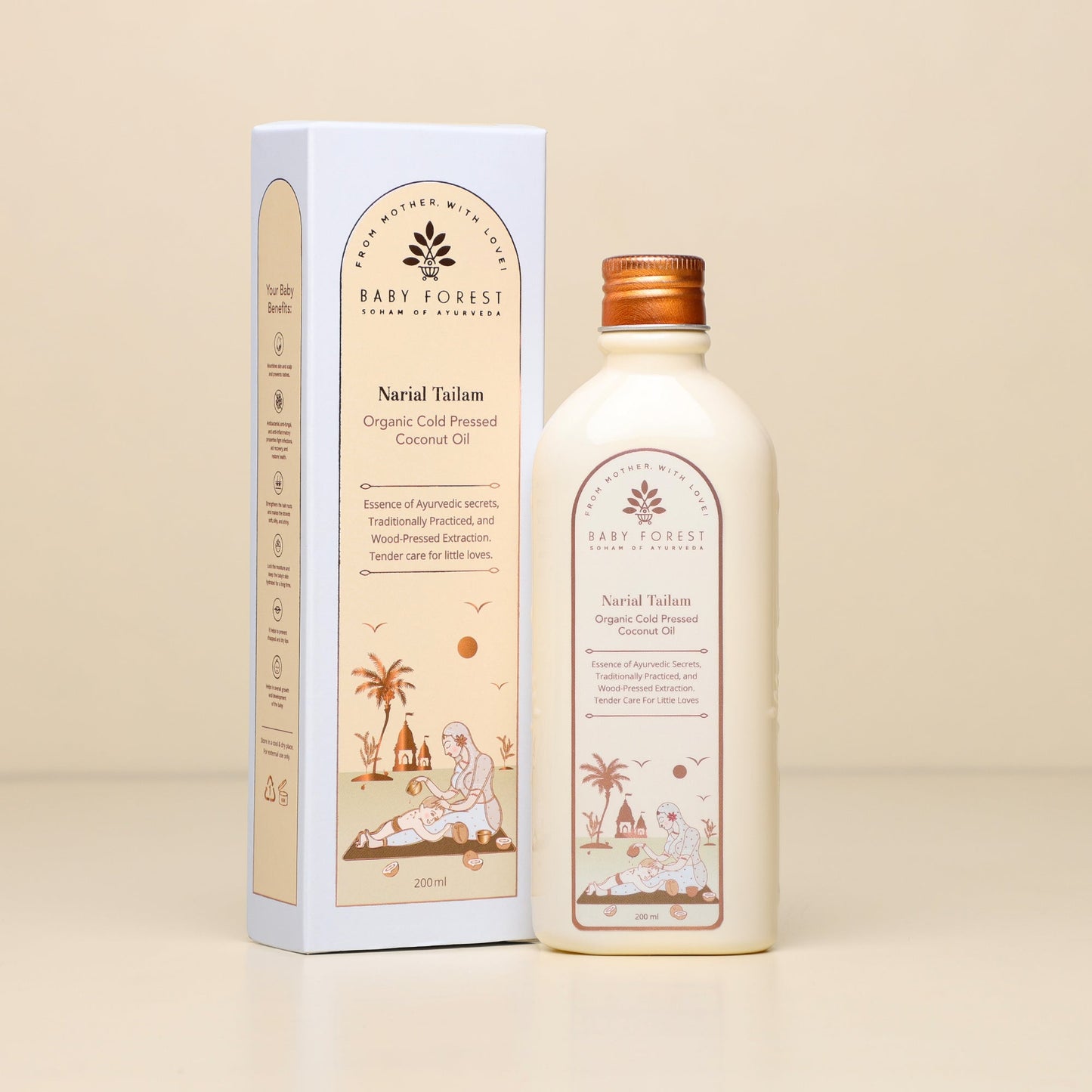 Baby Forest Narial Tailam Organic Cold Pressed Coconut Oil