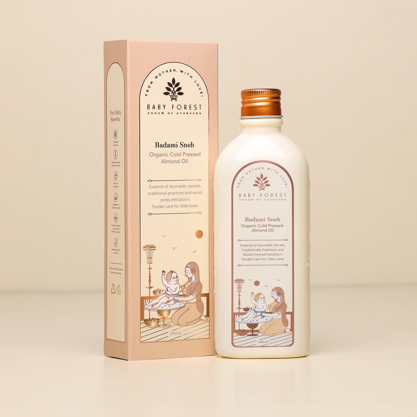 Baby Forest Badami Sneh - Organic Cold Pressed Almond Oil