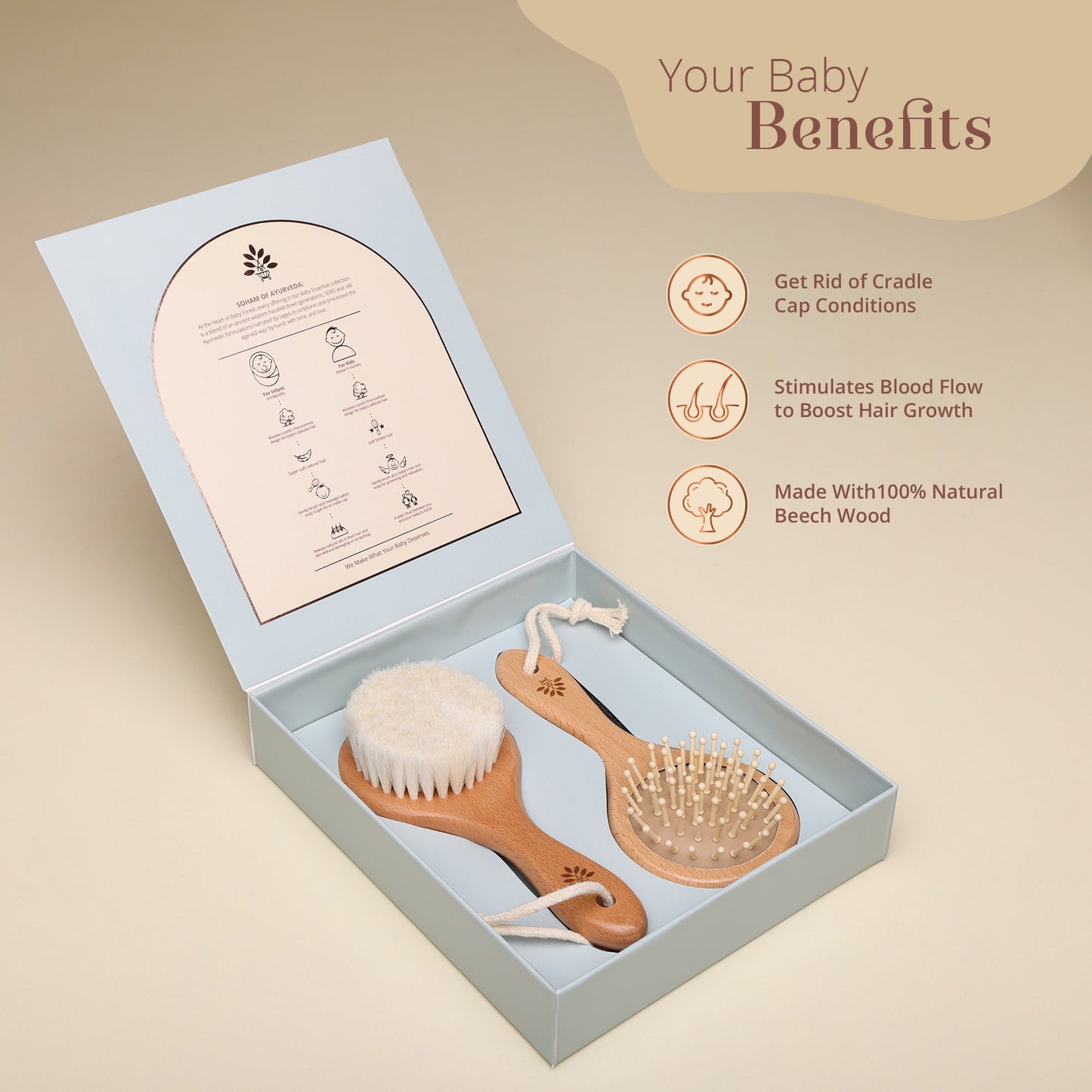 Baby Forest Sunehere Resham - Beech Wood Baby Comb