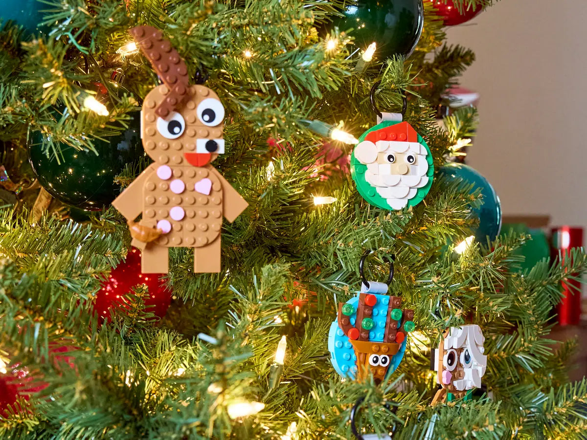 LEGO Gingerbread Ornaments