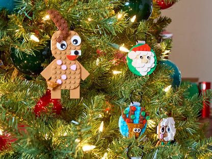 LEGO Gingerbread Ornaments