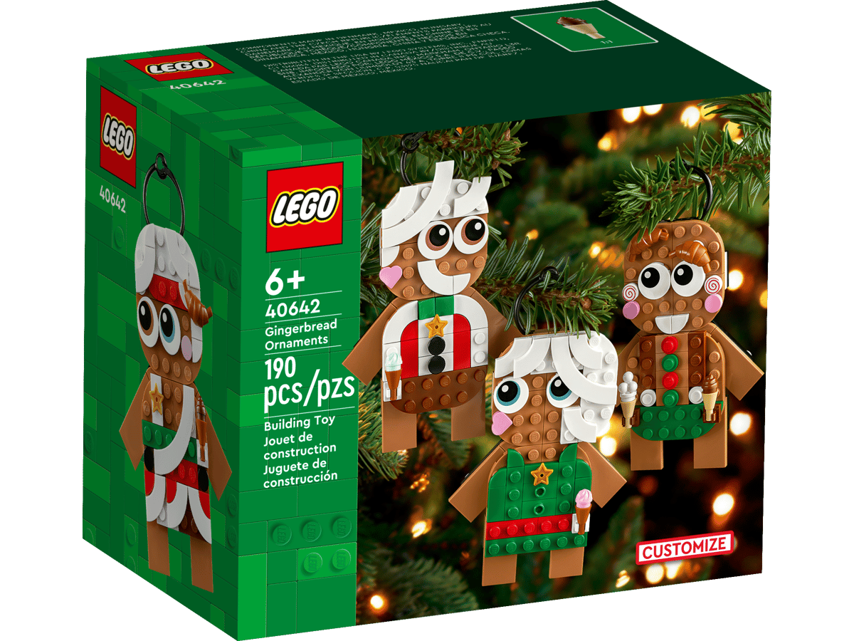 LEGO Gingerbread Ornaments
