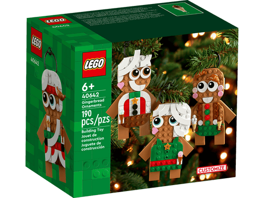 LEGO Gingerbread Ornaments