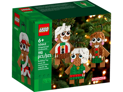 LEGO Gingerbread Ornaments