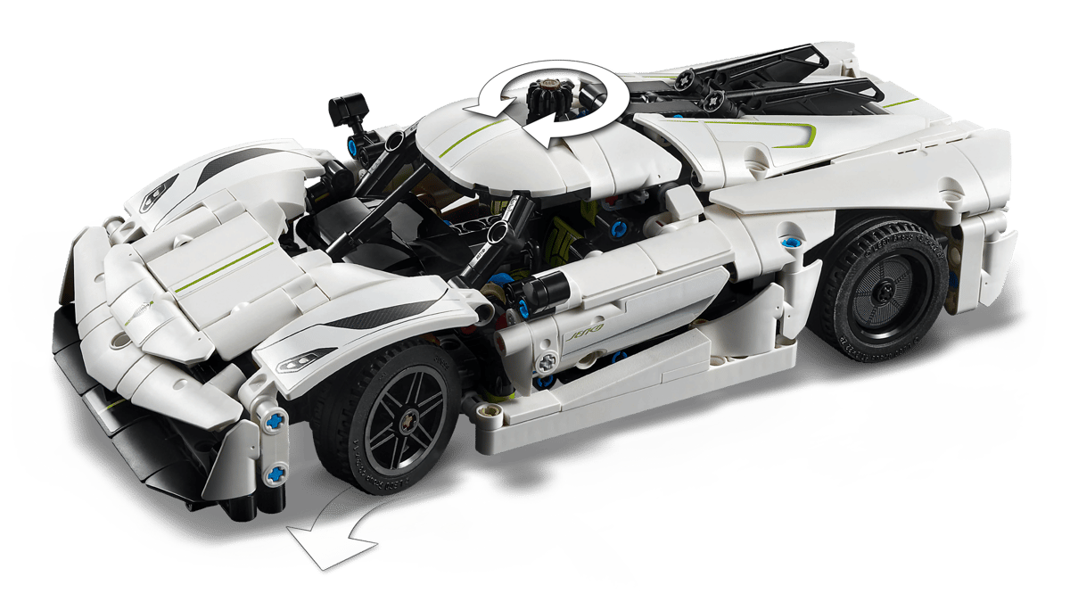 LEGO Technic Koenigsegg Jesko Absolut White Hypercar