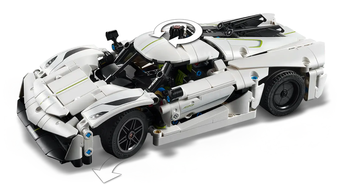 LEGO Technic Koenigsegg Jesko Absolut White Hypercar